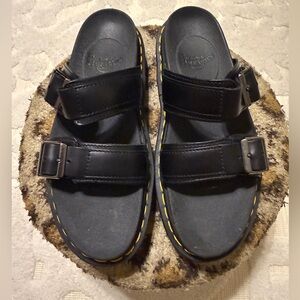 Dr. Martens Black Platform Sandals, womens 7